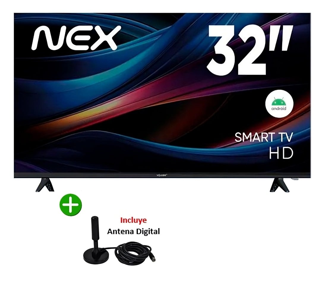 TELEVISOR NEX 32 LED HD SMART TV TVLED32S + ANTENA DIGITAL - 1