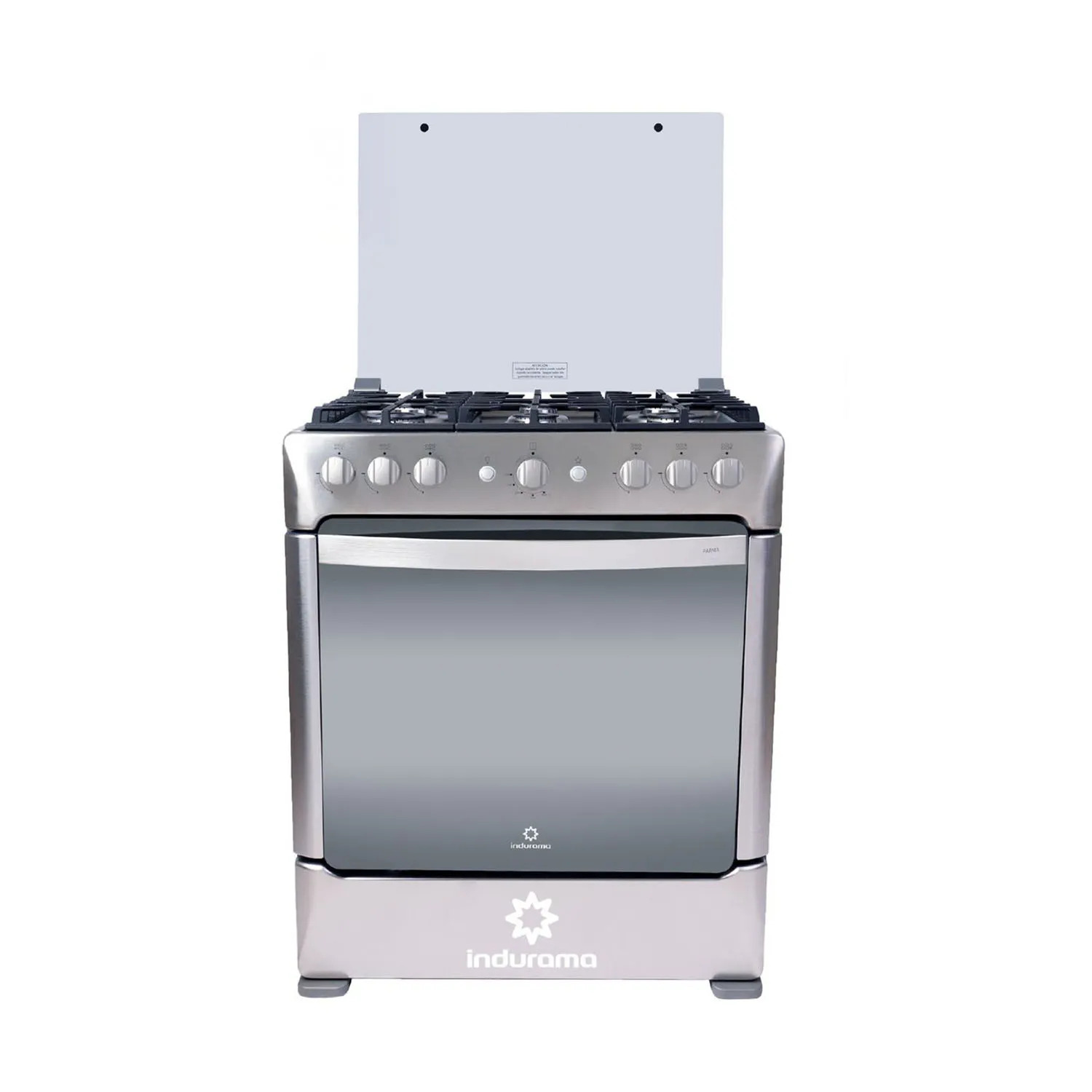COCINA INDURAMA PARMA ZAFIRO 6 QUEMADORES CON ENCENDIDO ELÉCTRICO Y LUZ EN HORNO - 2