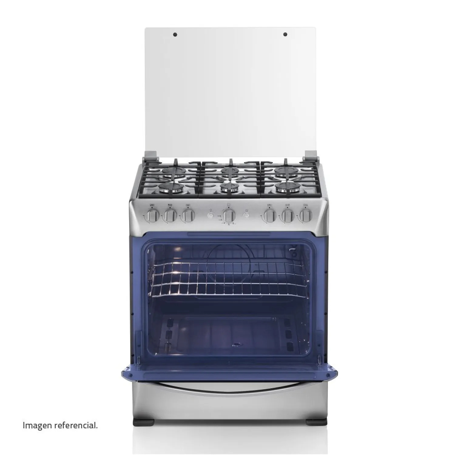 COCINA INDURAMA PARMA ZAFIRO 6 QUEMADORES CON ENCENDIDO ELÉCTRICO Y LUZ EN HORNO - 3