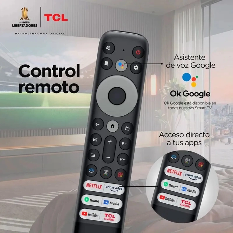 TELEVISOR TCL QLED 75' UHD 4K SMART TV 75T6C - 2