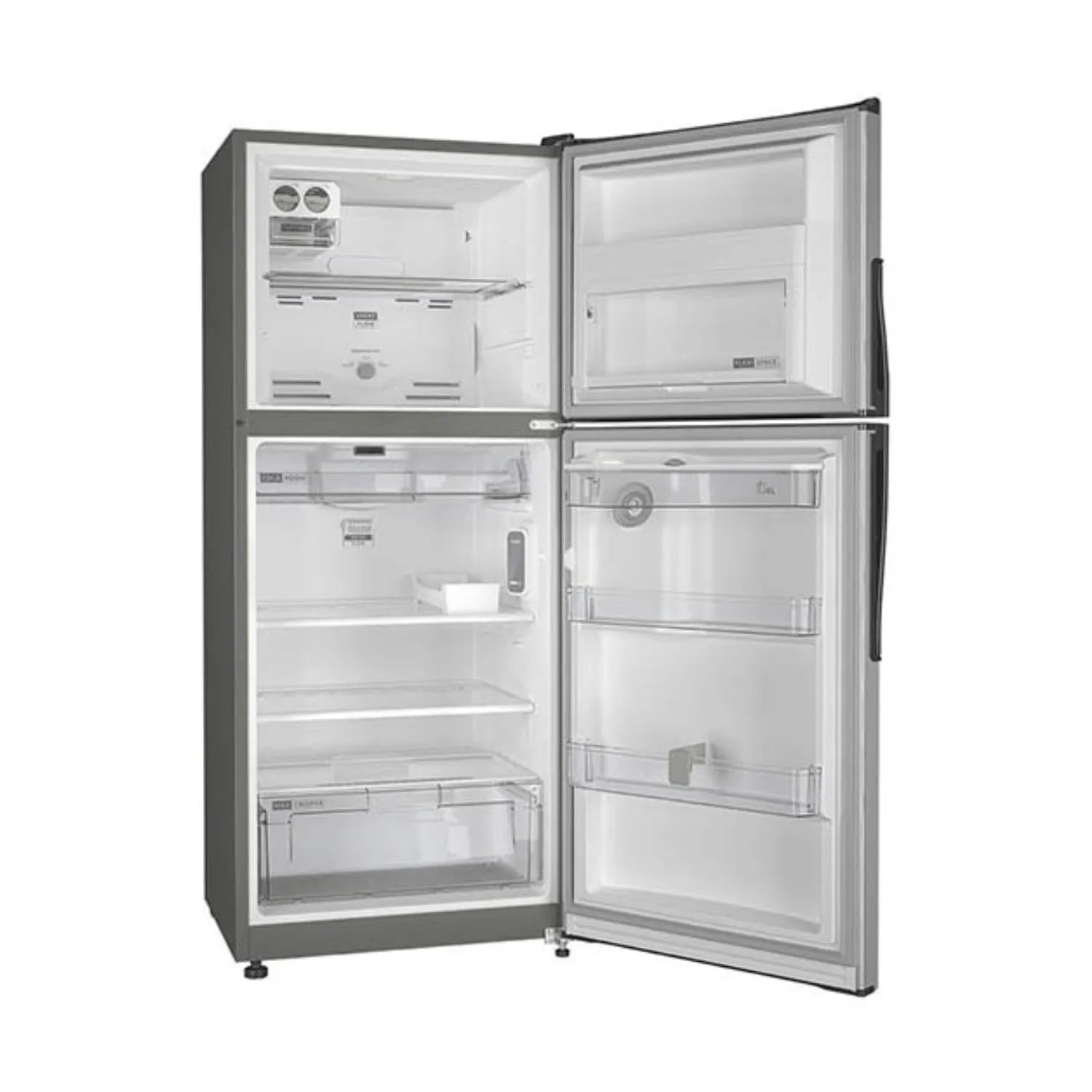 REFRIGERADORA WHIRLPOOL WRJ43AKGWW 394L TOP FREEZER NO FROST GRIS - 3