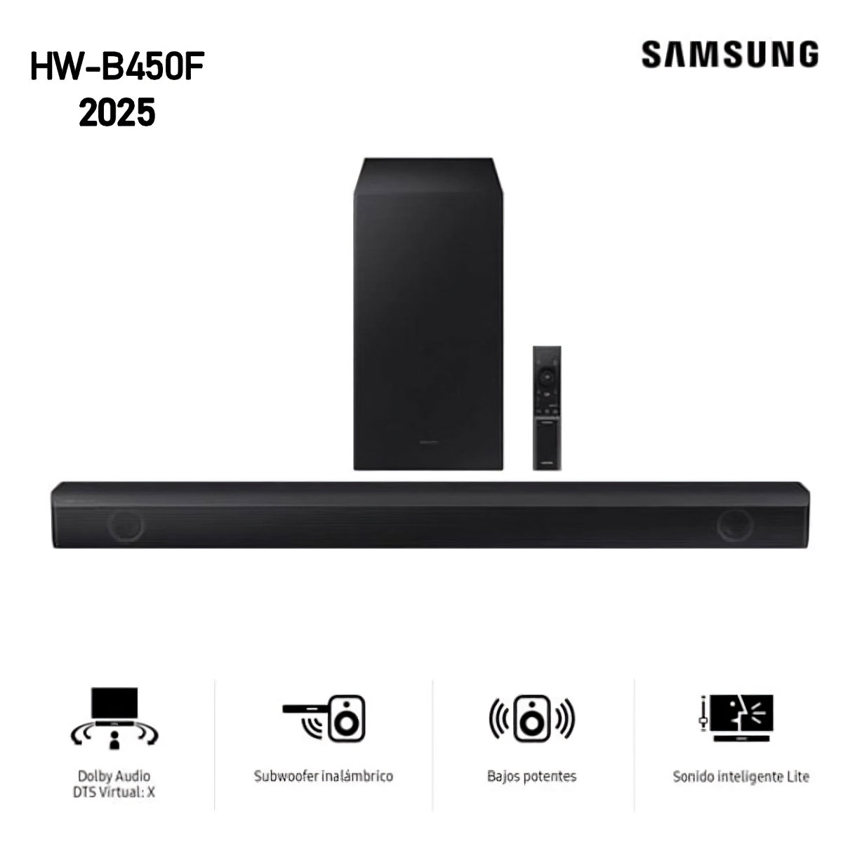 SOUNDBAR SAMSUNG DOLBY ATMOS 2.1 CH. HW-B450F (2025) - 1