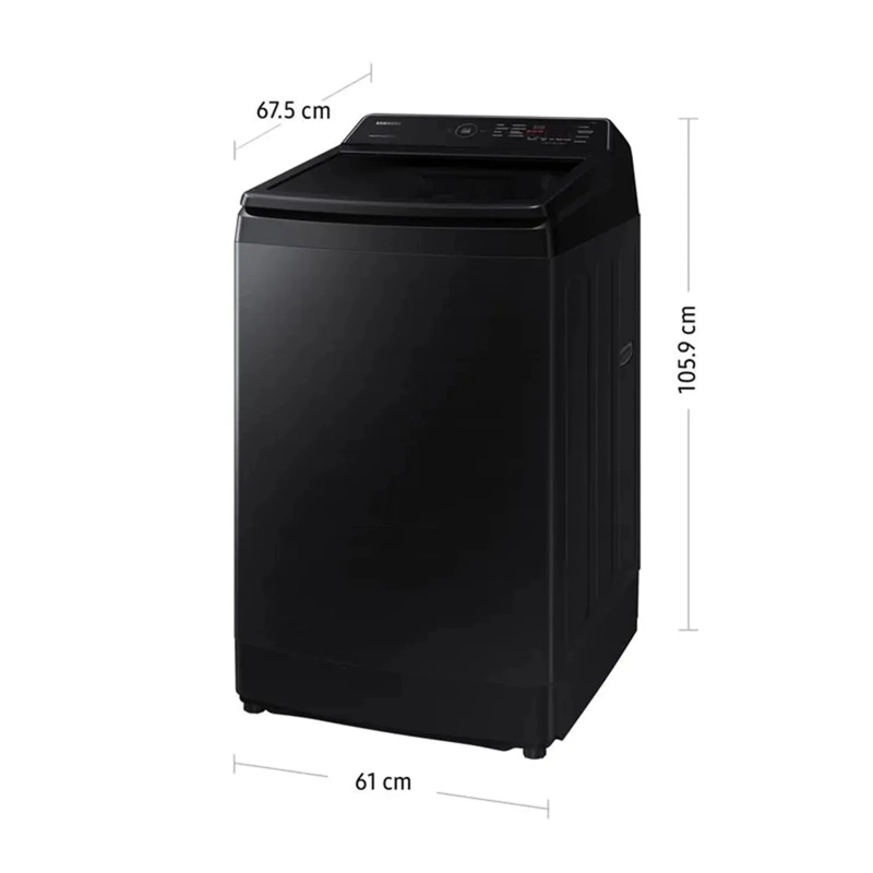 LAVADORA SAMSUNG 13 KG ECO INVERTER WA13CG5441BVPE NEGRO *+ SANDWICHERA - 2