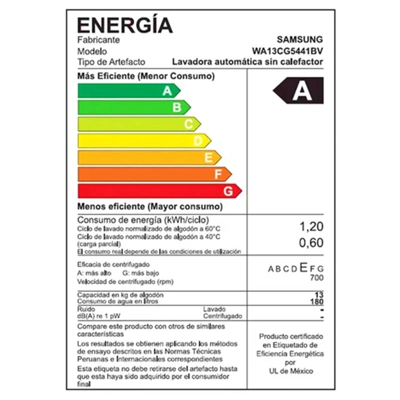 LAVADORA SAMSUNG 13 KG ECO INVERTER WA13CG5441BVPE NEGRO *+ SANDWICHERA - 8
