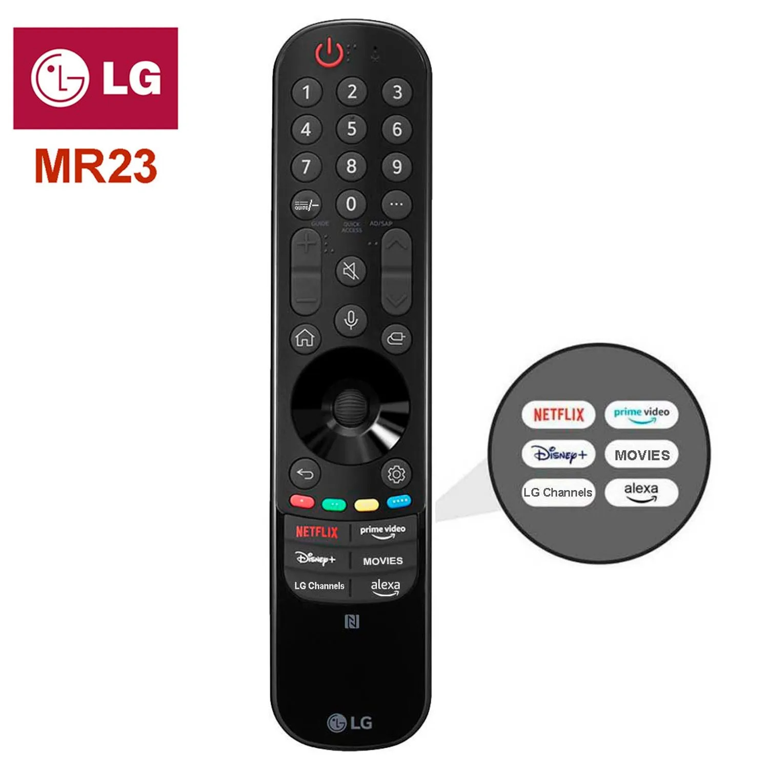 CONTROLES LG MAGIC REMOTE MR23 MODELO 2023 - 1