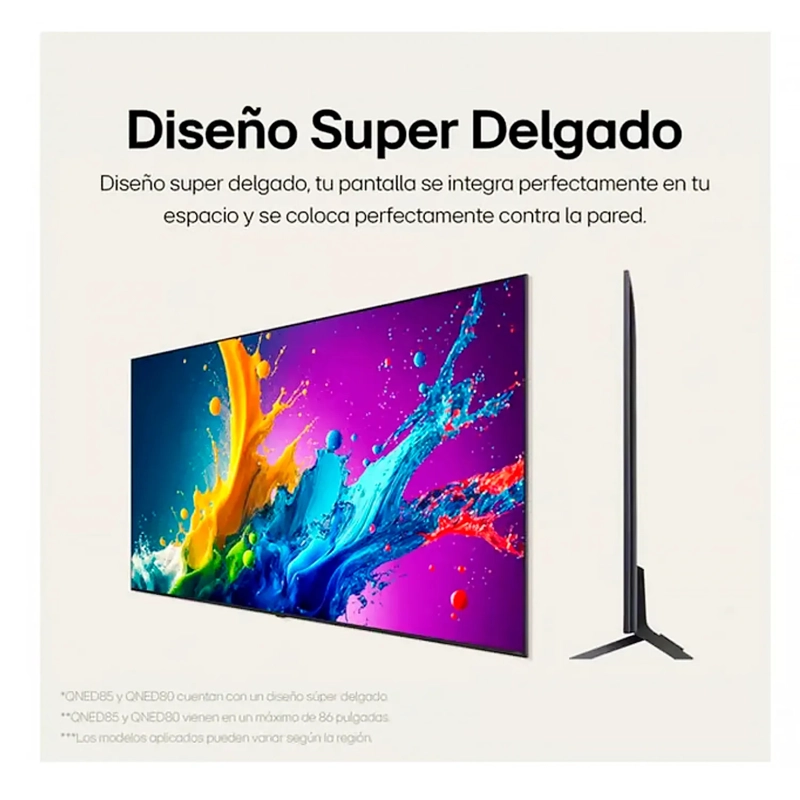 TELEVISOR LG UHD 4K QNED 65 SMART TV 65QNED80TSA - 3