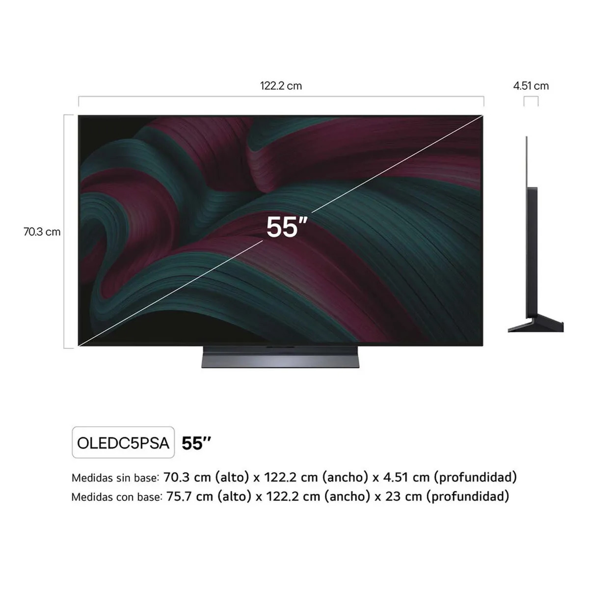 TELEVISOR LG 55' OLED EVO 4K THINQ AI OLED55C5PSA SMART TV (2025) - 2
