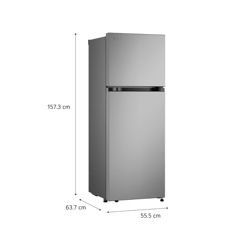 REFRIGERADORA LG VT26BPY 264L LINEAR COOLING TOP FREEZER PLATEADA +  PLANCHA VERTICAL THOMAS - 2