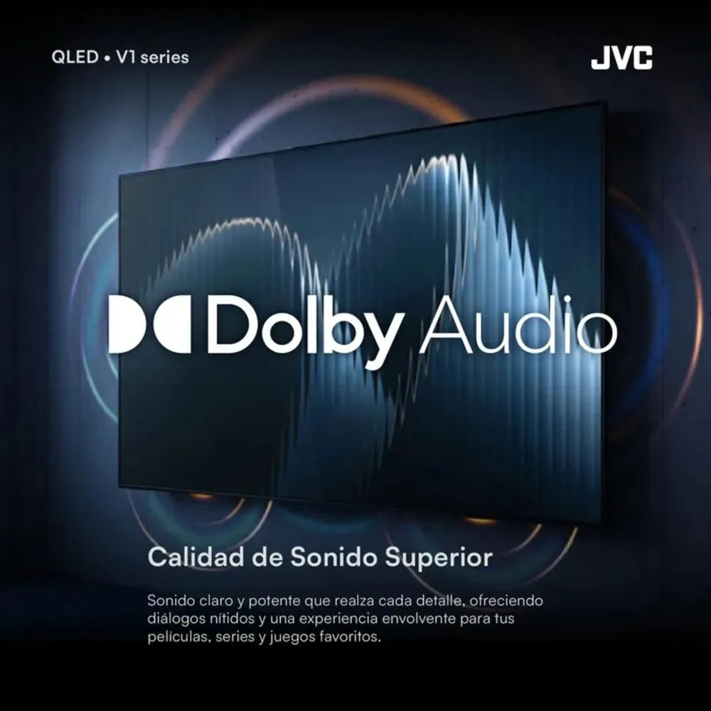 TELEVISOR JVC 40 FHD QLED GOOGLE TV LT-40KB758 SMART + ANTENA DIGITAL - 4