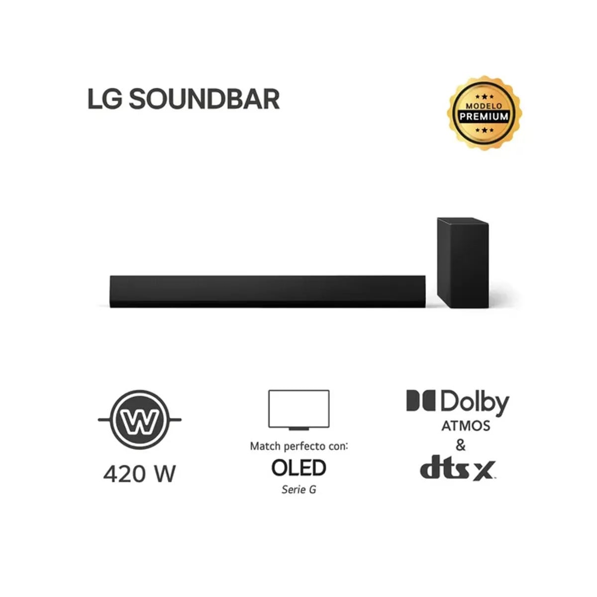 LG SOUNDBAR SG10TY 420W BLUETOOTH DOLBY ATMOS - 1