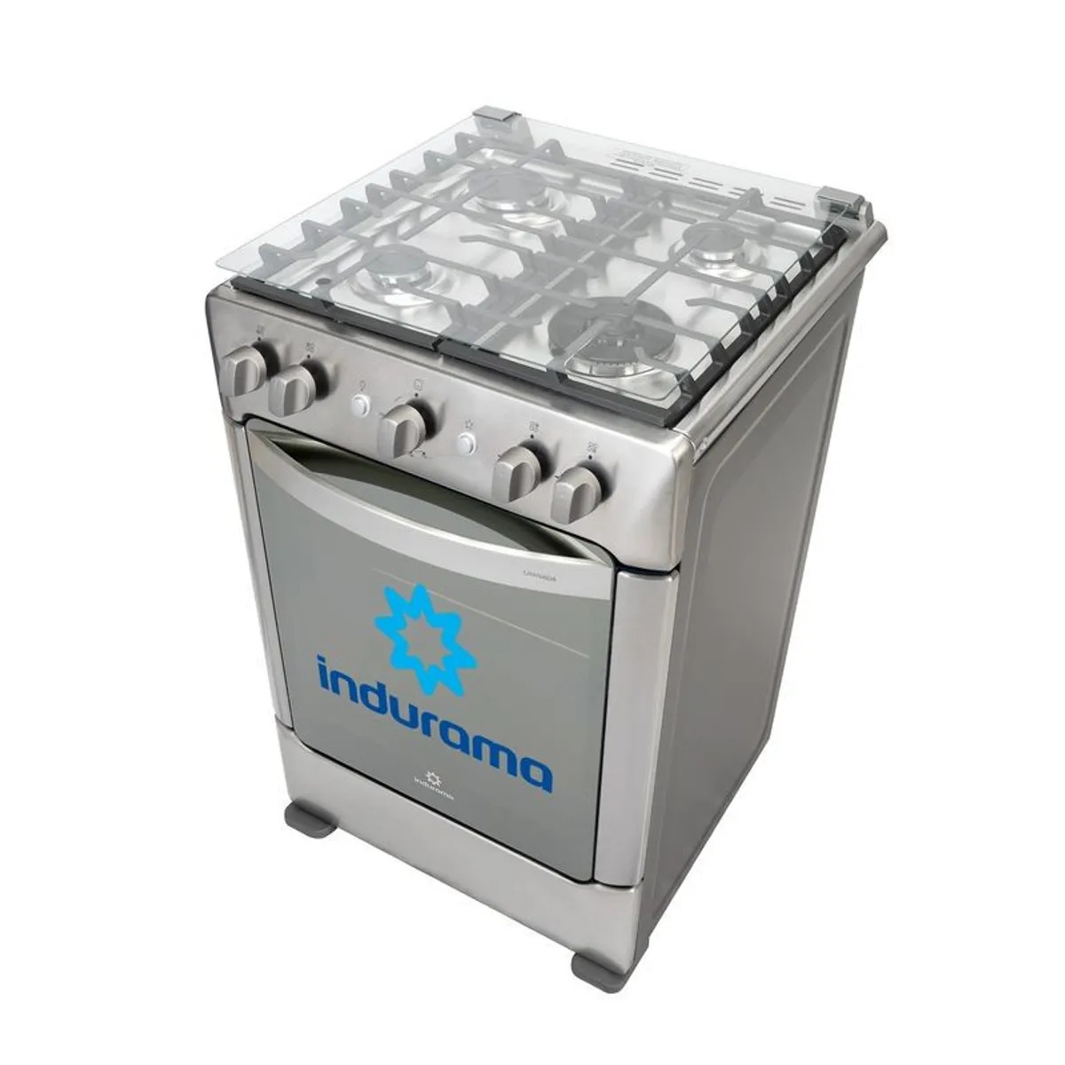 COCINA GAS INDURAMA GRANADA ZAFIRO 24' CROMA 4 HORNILLAS - 5