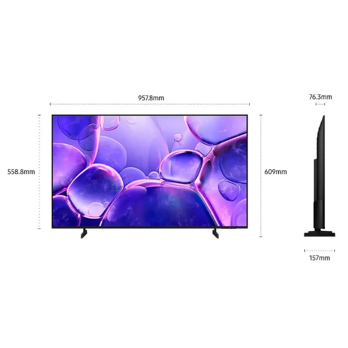 TELEVISOR SAMSUNG 43 CRYSTAL UHD 4K SMART TV UN43U8000FGXPE - NEGRO - 4