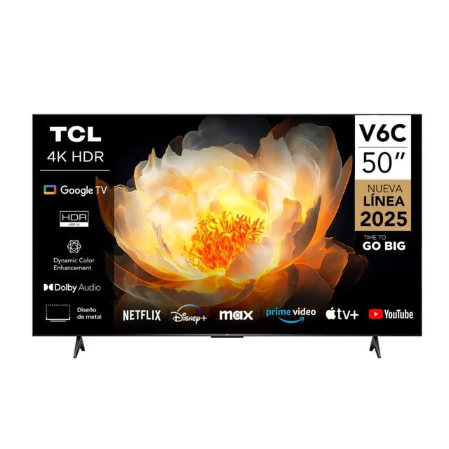 TELEVISOR TCL 50 PULGADAS SMART TV UHD 4K GOOGLE TV 50V6C + AUDIFONOS ORACLE REDBUL EB 170 (COMBO) - 2