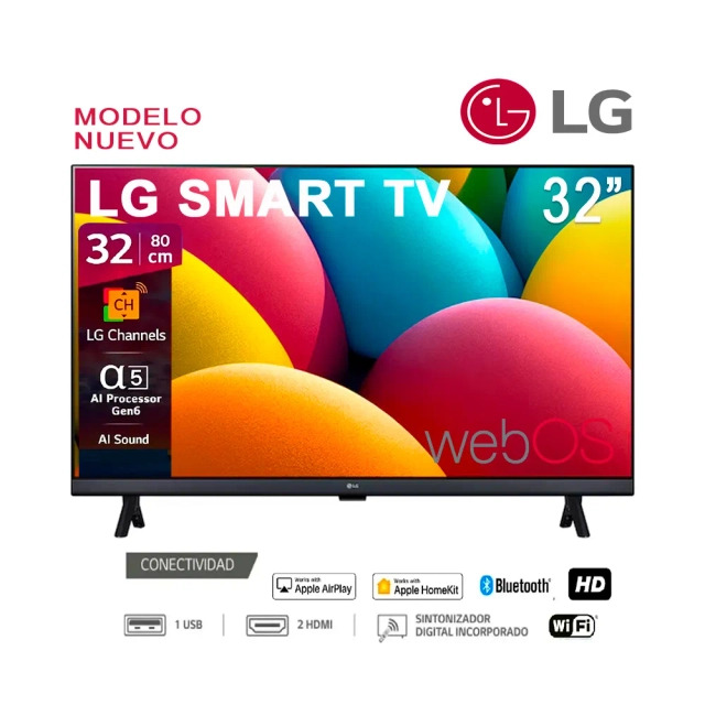 TELEVISOR LG SMART TV 32 HD 32LR600BPSC CON WEBOS Y AI THINQ - 1