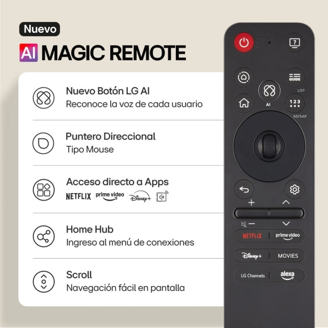 TELEVISOR QNED 4K 75 75QNED82ASG CON THINQ AI LG - 5