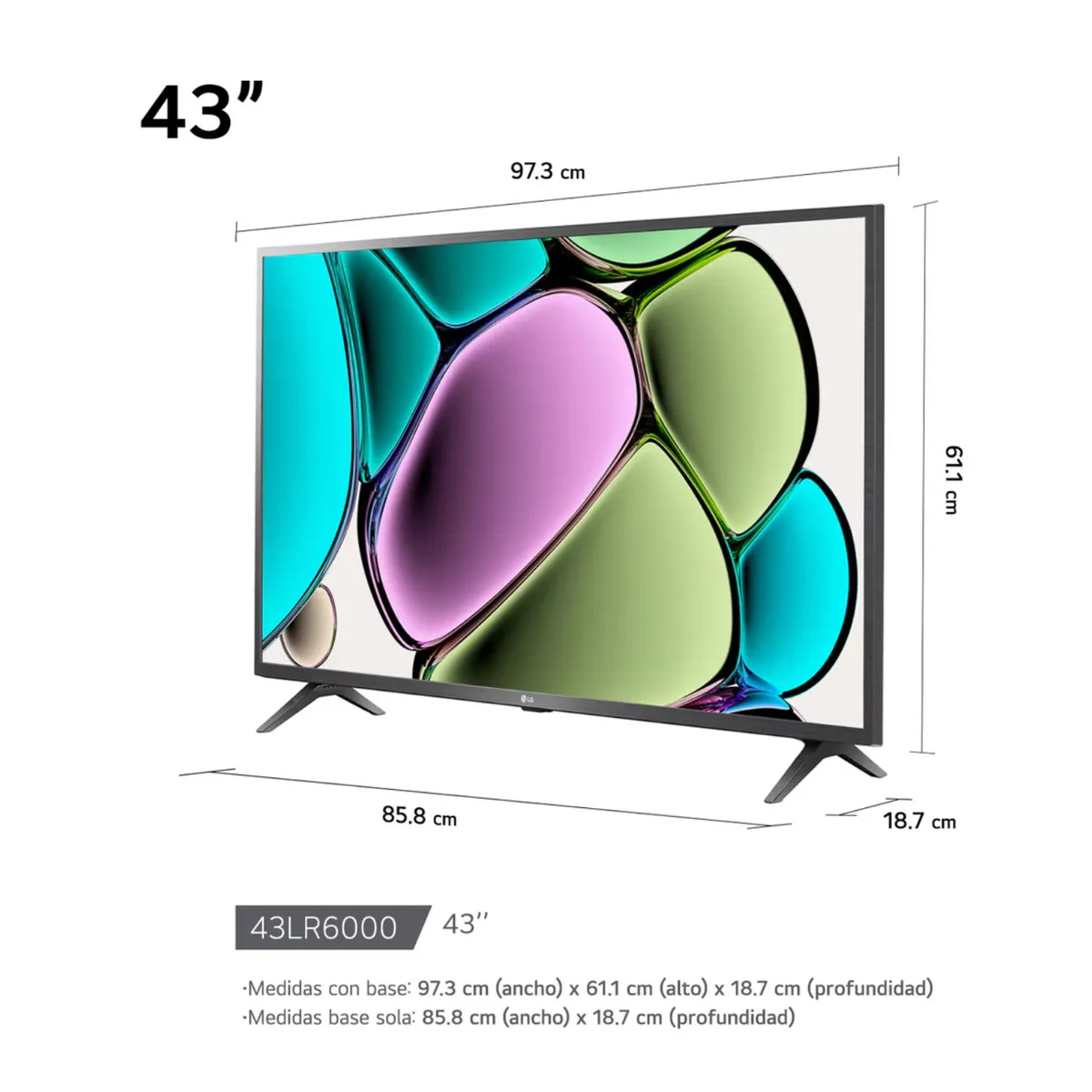 TV LG 43' LED FHD THINQ AI WEBOS 43LR6000PSA - 2