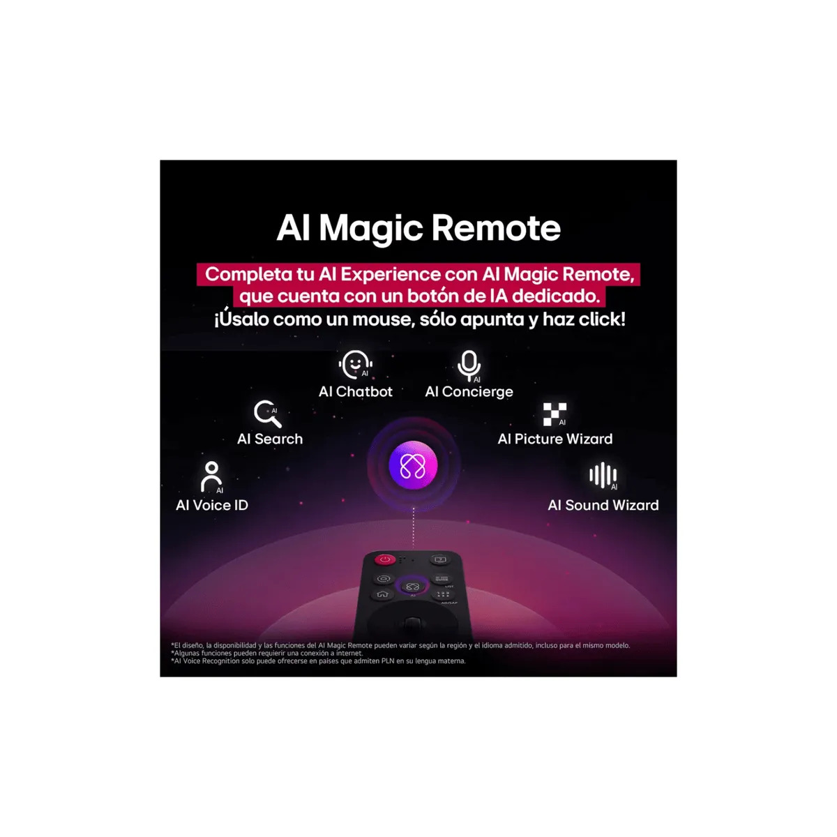 TELEVISOR LG 55 QNED 4K UHD SMART TV 55QNED73ASA CON THINQ AI HDR10 WEBOS + CONTROL MAGIC - 5