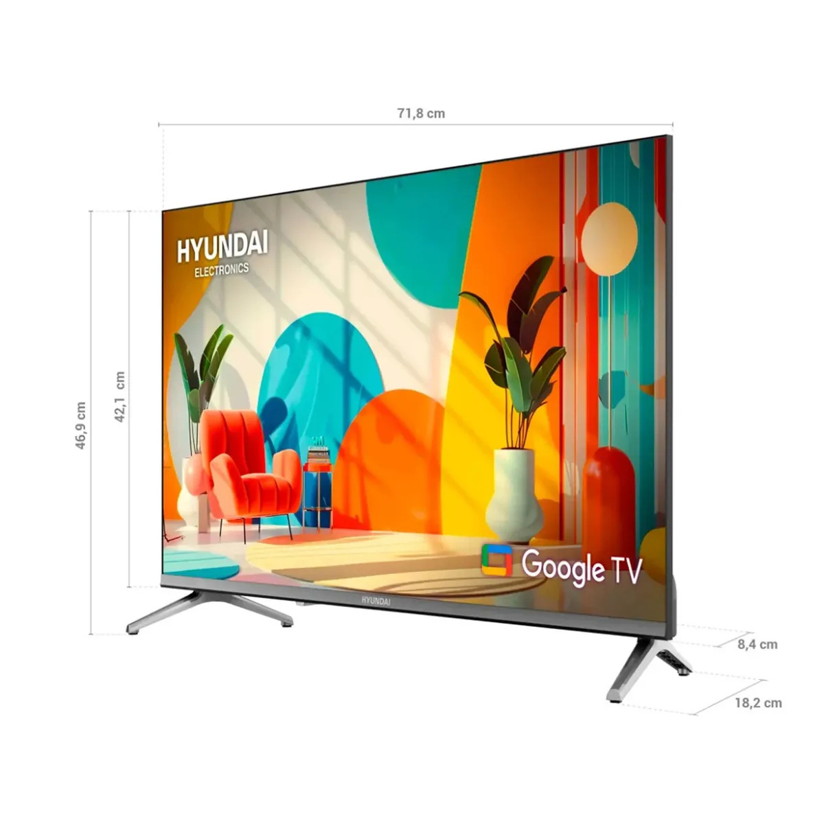 TELEVISOR HYUNDAI QLED 32” SMART TV HYLED3259QG - 2