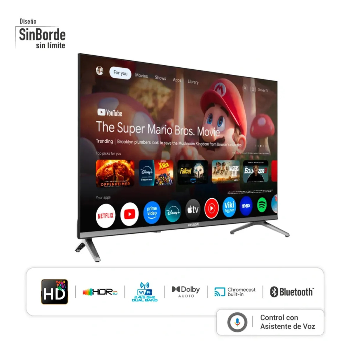 TELEVISOR HYUNDAI QLED 32” SMART TV HYLED3259QG - 3