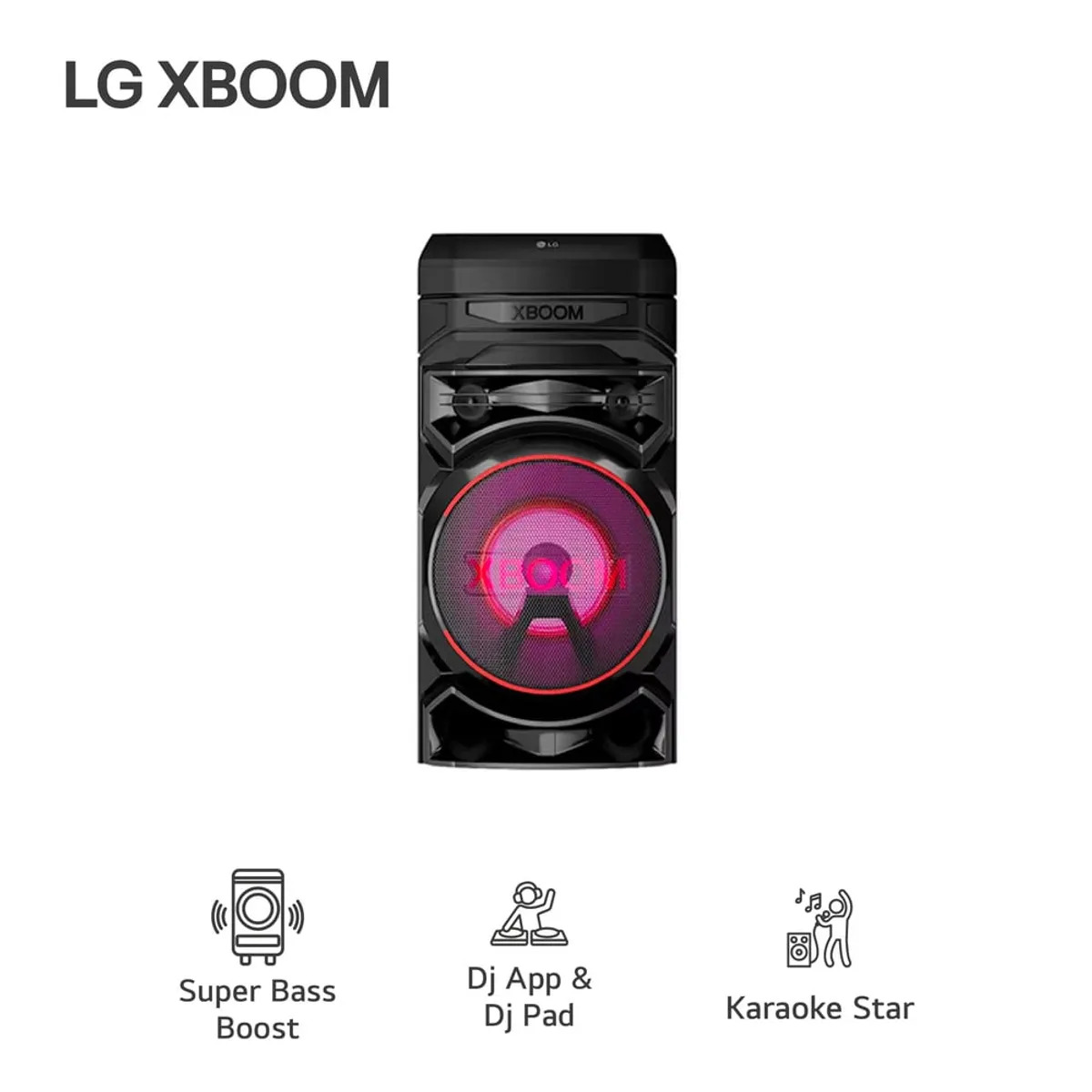 TORRE DE SONIDO LG XBOOM RNC5 KARAOKE + MICRÓFONO INALAMBRICO - 5