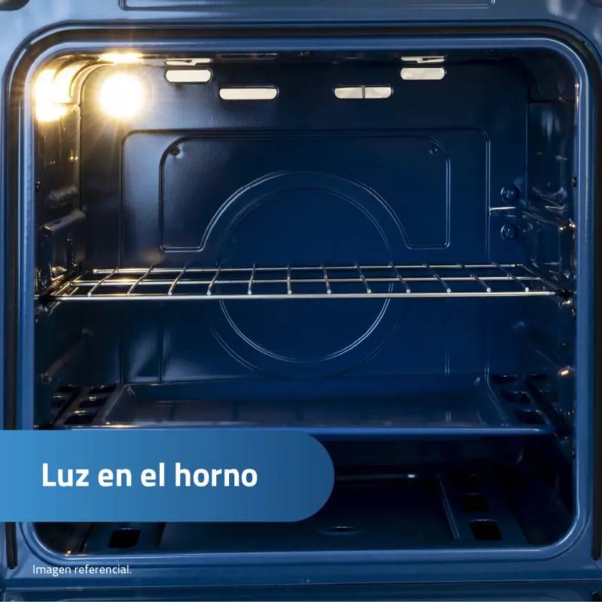 COCINA GAS INDURAMA GRANADA ZAFIRO 24' CROMA 4 HORNILLAS + CAMPANA INDURAMA - 4