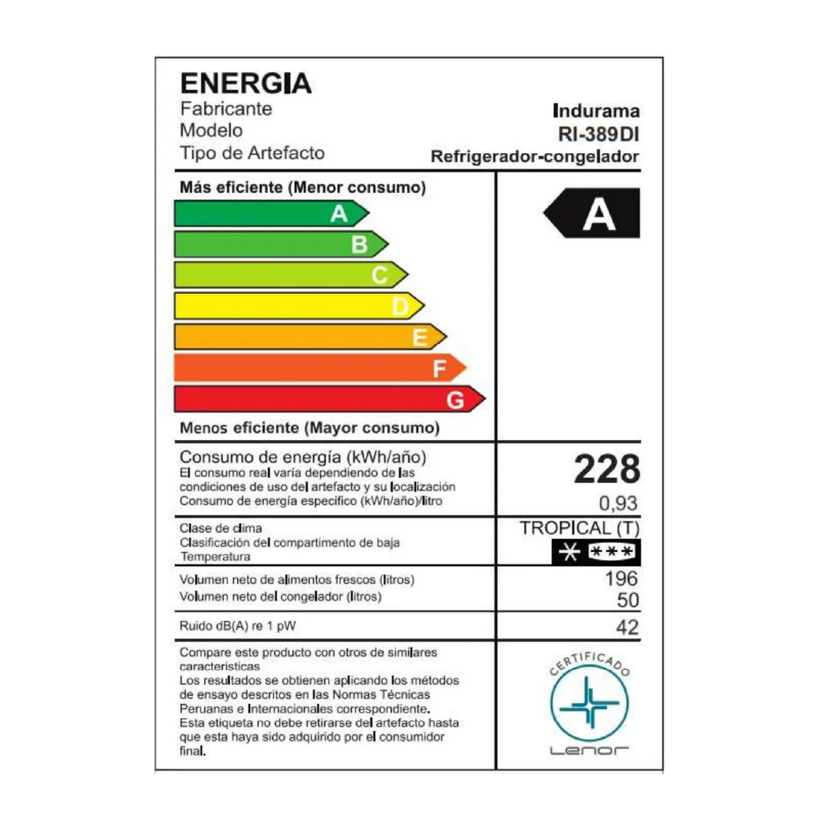 REFRIGERADORA 246L CROMA RI-389DI - 7