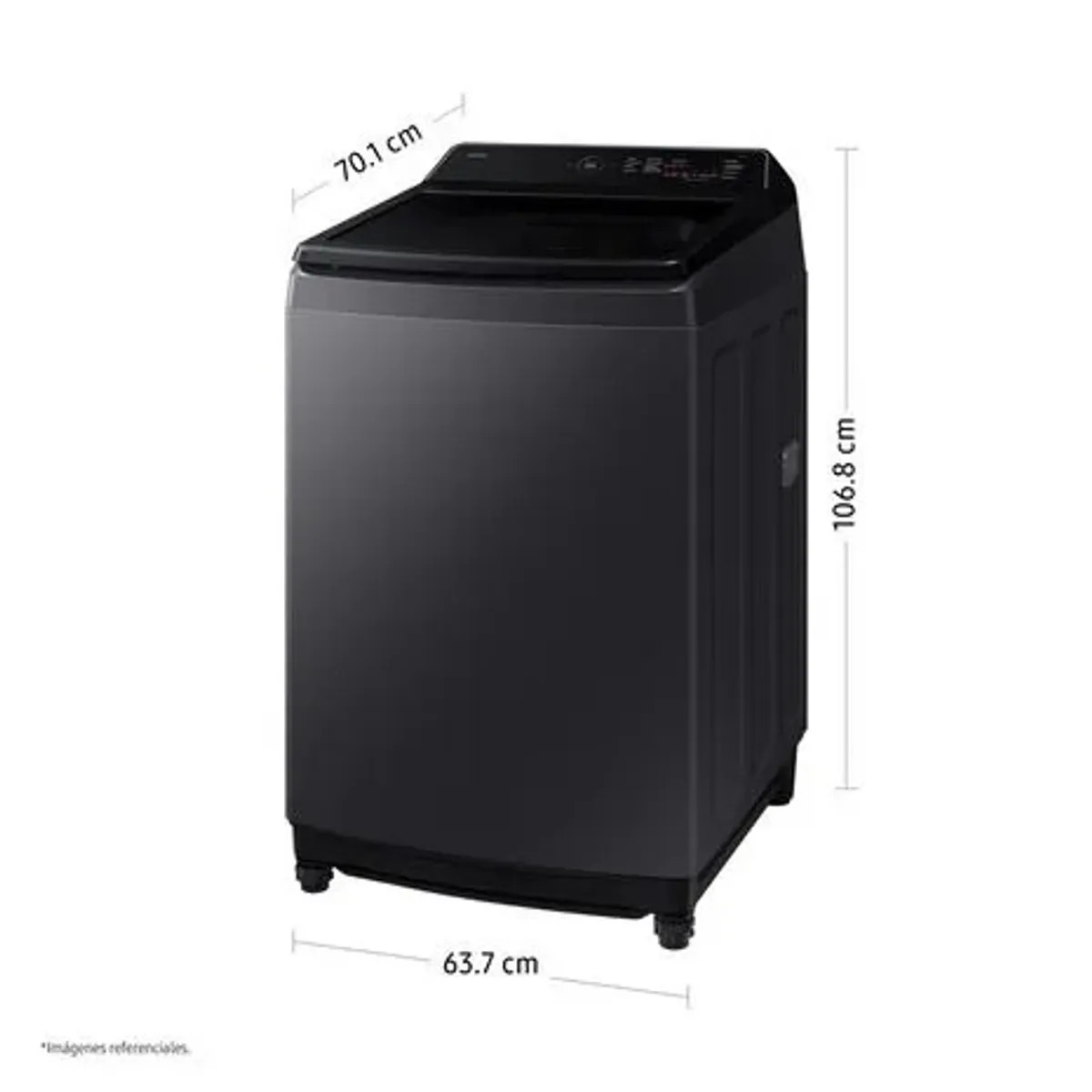 LAVADORA SAMSUNG 17KG ECOBUBBLE AI WA40F17E7CPE GRAFITO + PLANCHA - 2