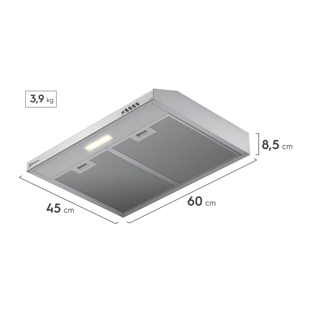 CAMPANA EXTRACTORA ELECTROLUX 60CM ALTO PODER DE SUCCIÓN E ILUMINACIÓN LED INOX DE6SS - 4