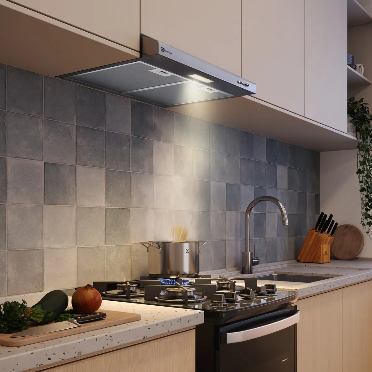 CAMPANA EXTRACTORA ELECTROLUX 60CM ALTO PODER DE SUCCIÓN E ILUMINACIÓN LED INOX DE6SS - 7