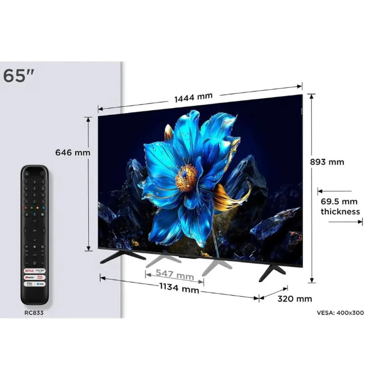 TELEVISOR QLED 4K UHD 65 P7K 65P7K TCL - 2