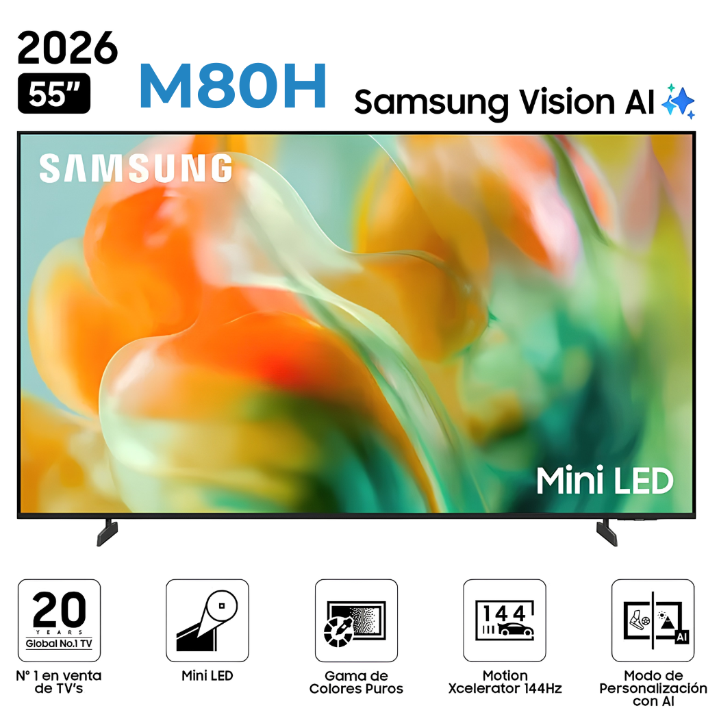 TELEVISOR SAMSUNG 55'' MINI LED M80H VISION AI SMART TV (2026) - 1