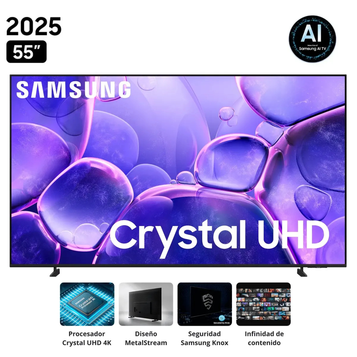 TELEVISOR SAMSUNG SMART TV 55 CRYSTAL UHD 4K UN55U8000FGXPE + SOUNDBAR HW-B400F - 6