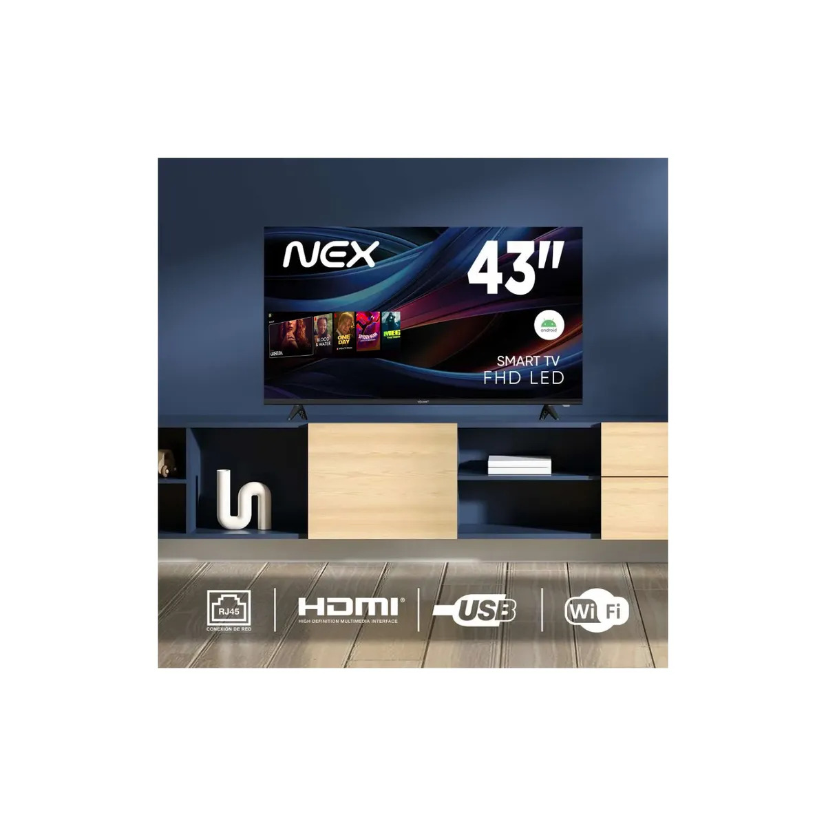 TELEVISOR SMART TV NEX 43 TVLED43S LED FHD - 8