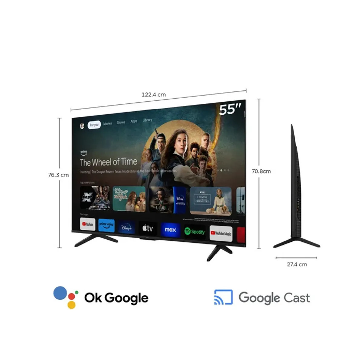 TELEVISOR 55P7K 55 4K QLED GOOGLE TV - 2