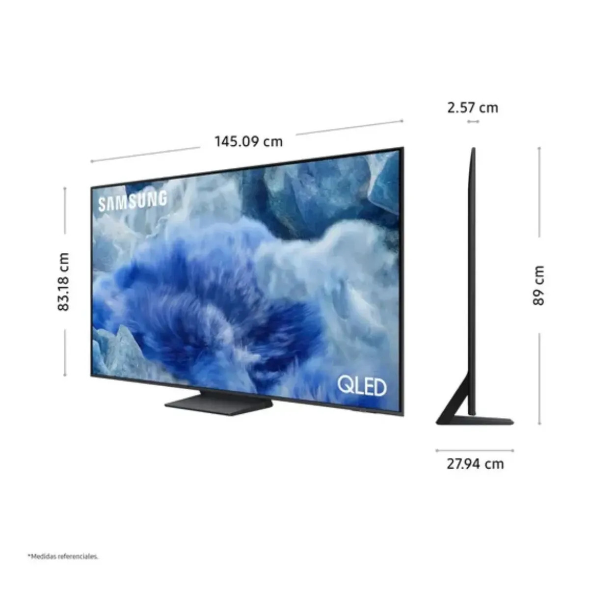 TELEVISOR SAMSUNG QLED 55 VISIÓN AI SMART TV QN55Q8F + RACK + ANTENA DIGITAL - 2