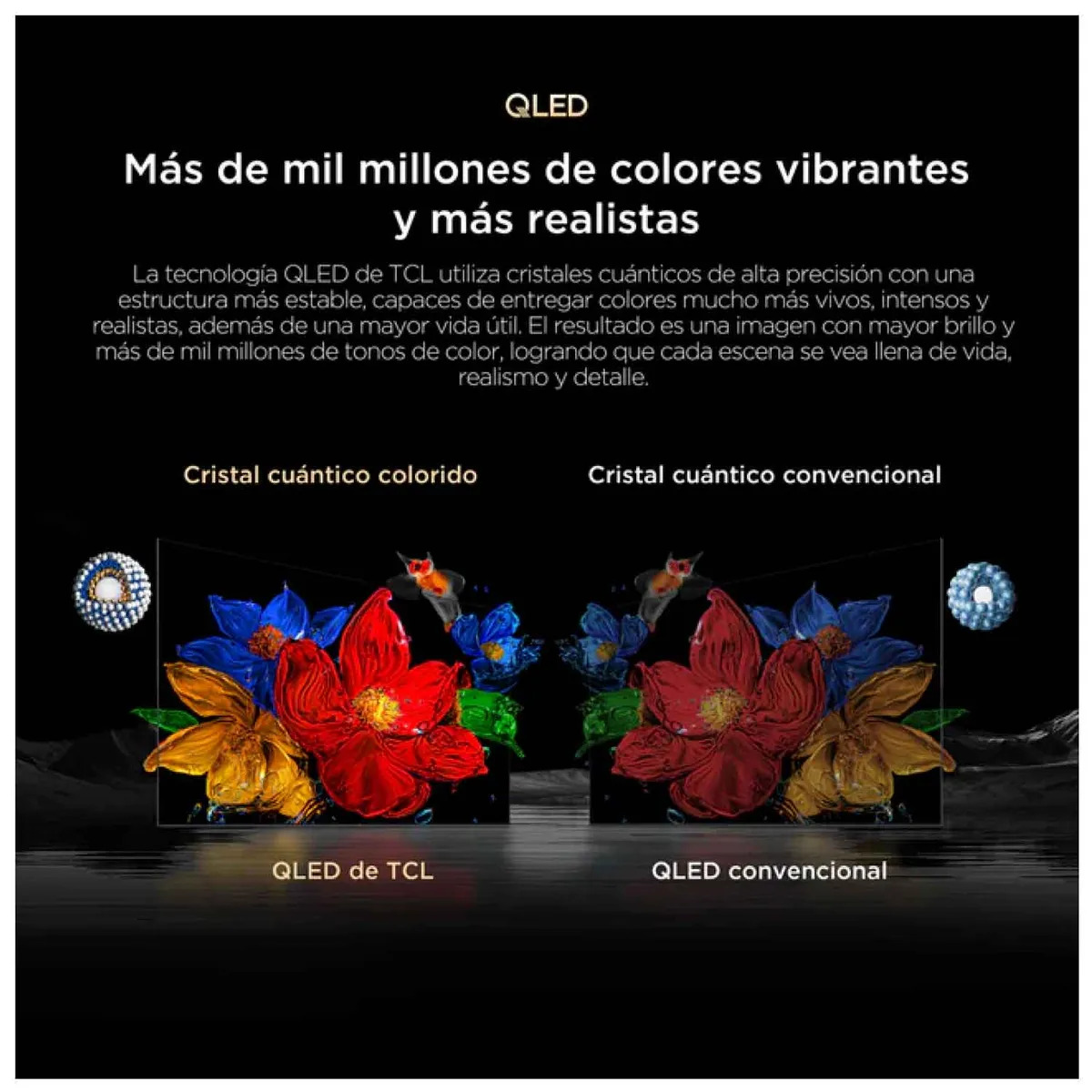 TELEVISOR TCL 55” QLED PREMIUM 4K MODELO 55P8L GOOGLE TV + RACK + ANTENA DIGITAL - 7
