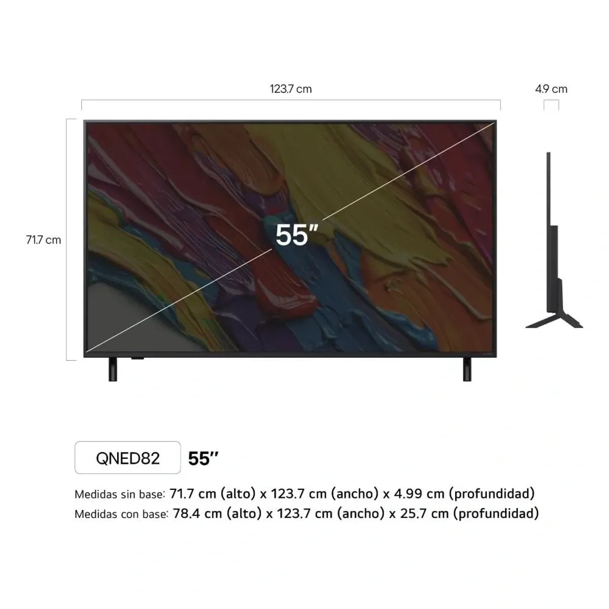 TELEVISOR LG QNED 4K THINQ AI SMART 55' 55QNED82ASG - 2