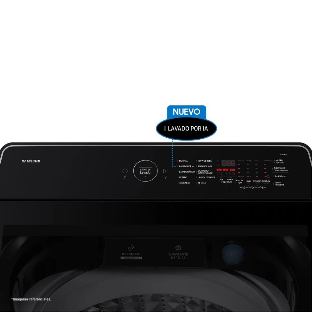 LAVADORA SAMSUNG 19KG CON IA WA80F19S8BPE - 3