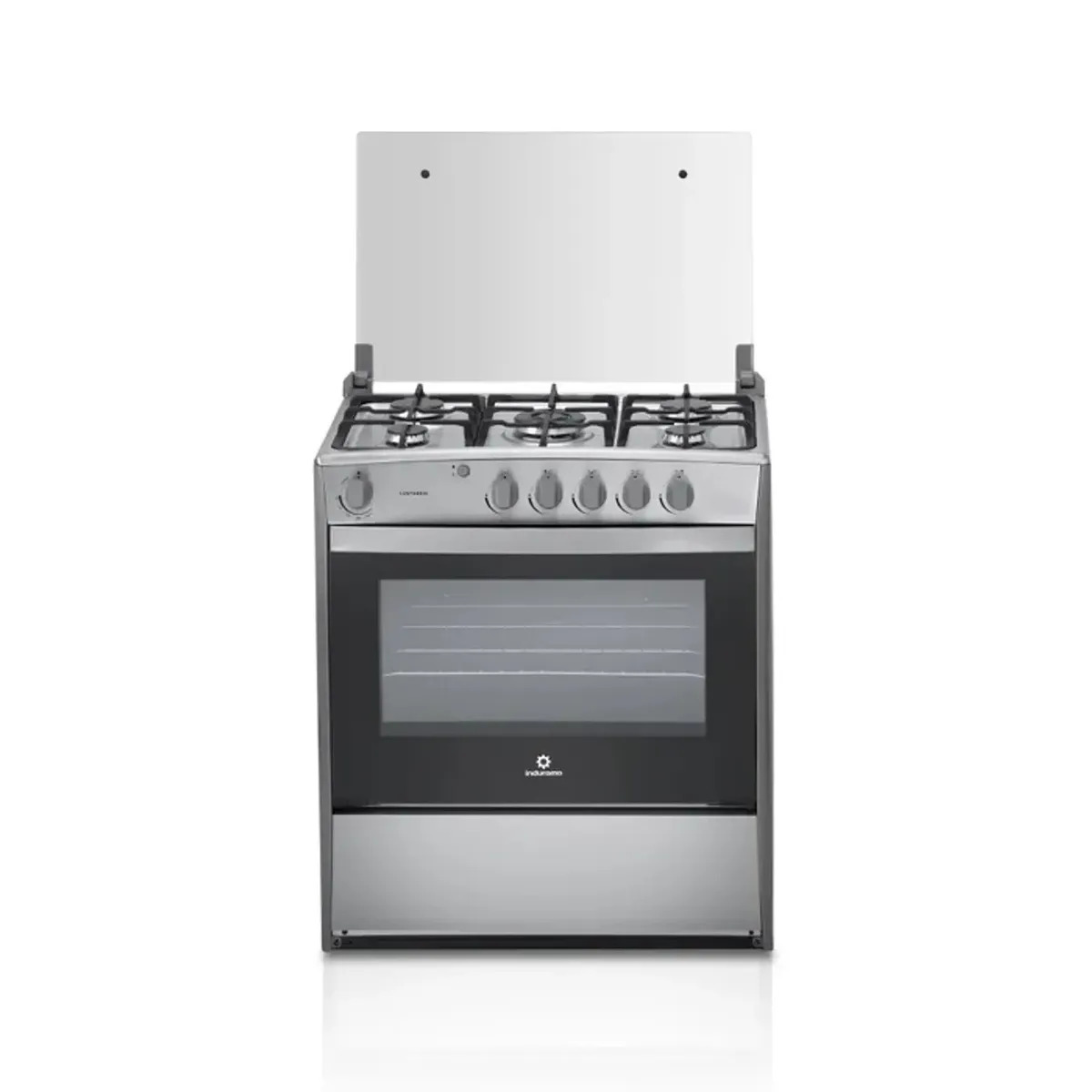 COCINA A GAS INDURAMA 5 QUEMADORES CANTABRIA QZ CROMA + MICROONDAS INDURAMA DE 20 L - 7