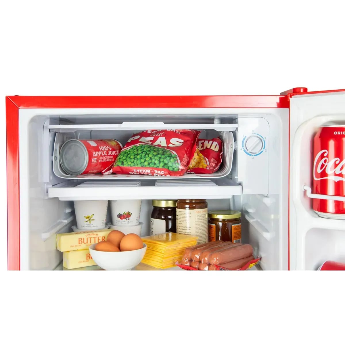 FRIGOBAR NOSTALGIA 90 LT COCA COLA CKRF32CRWC-R ROJO + 6 LATAS DE COCA-COLA - 4