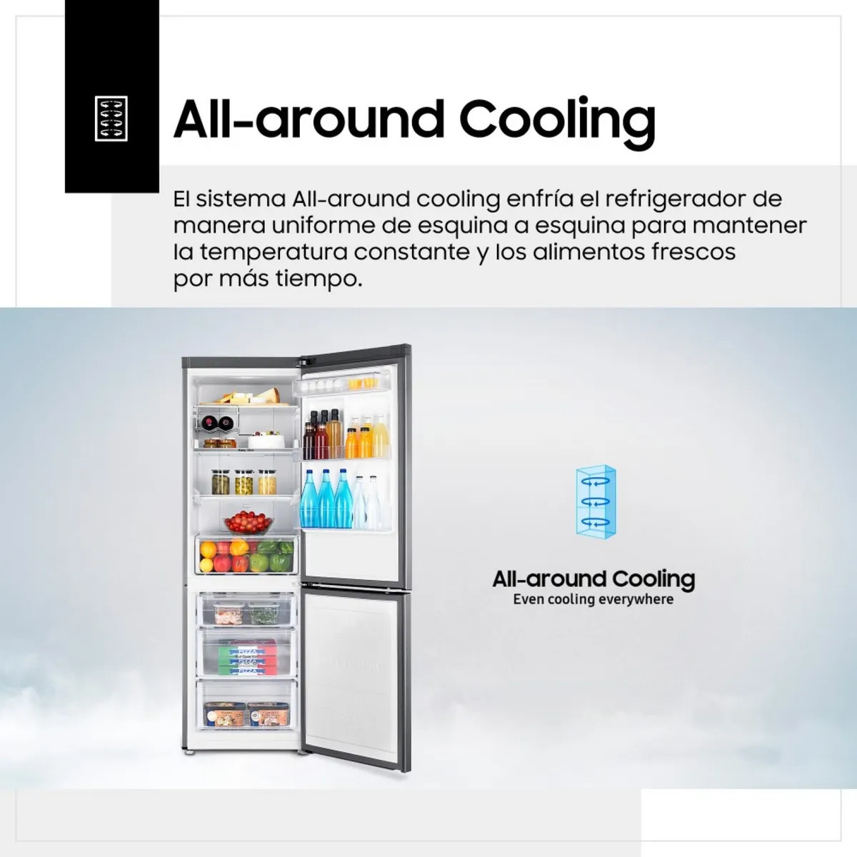 REFRIGERADORA BOTTOM FREEZER 328L RB33J3230SA/PE - 7