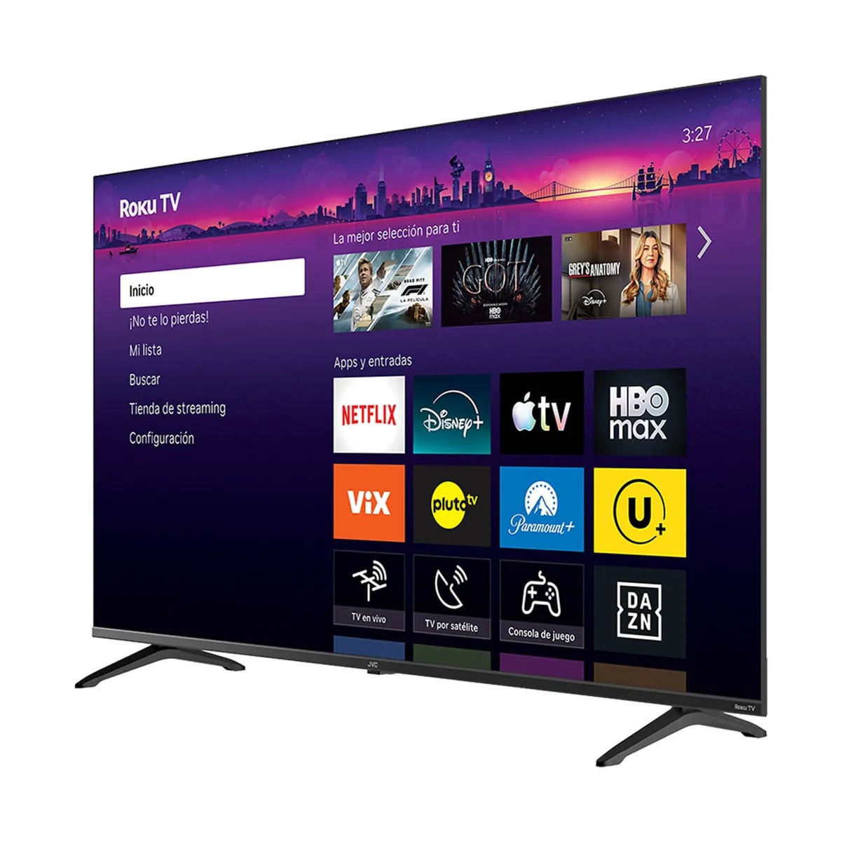 TELEVISOR JVC 58'' QLED 4K UHD ROKU TV - 2