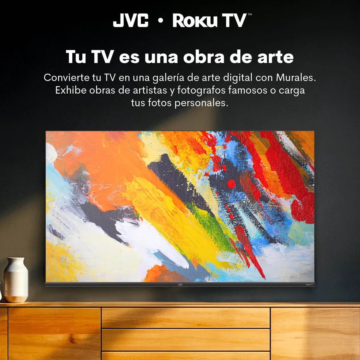 TELEVISOR JVC 58'' QLED 4K UHD ROKU TV - 4