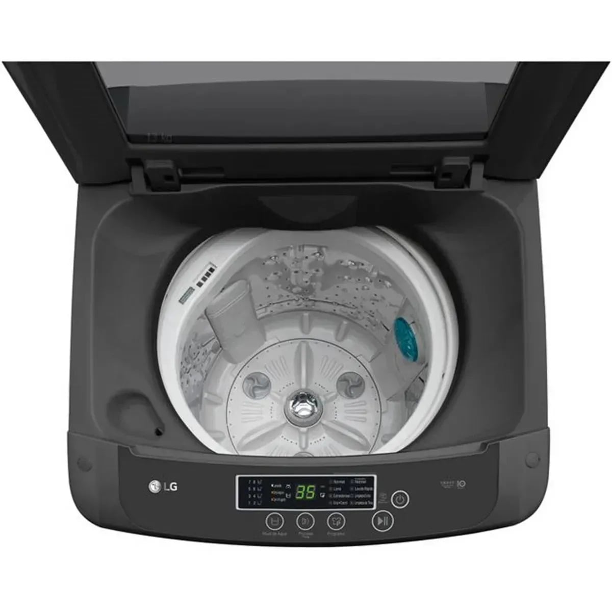 LAVADORA LG 13 KG CARGA SUPERIOR TURBODRUM™ WT13BVTB NEGRO + SECADORA DE TOALLAS - 6