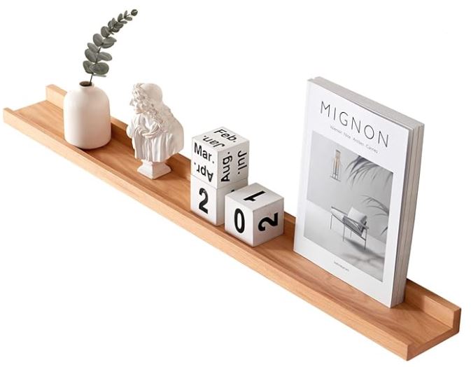 REPISA FLOTANTE CON BORDE DE MELAMINA MINIMALISTA 60 CM - 2