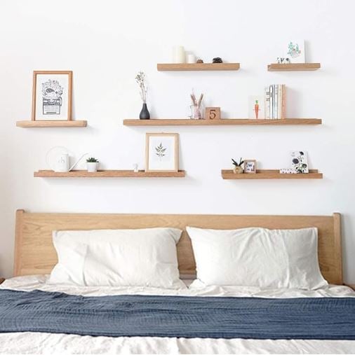 REPISA FLOTANTE CON BORDE DE MELAMINA MINIMALISTA 40 CM - 2