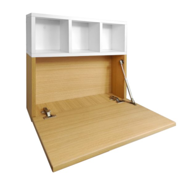 ESCRITORIO PLEGABLE PARA PARED MINIMALISTA FONDO BLANCO - 2