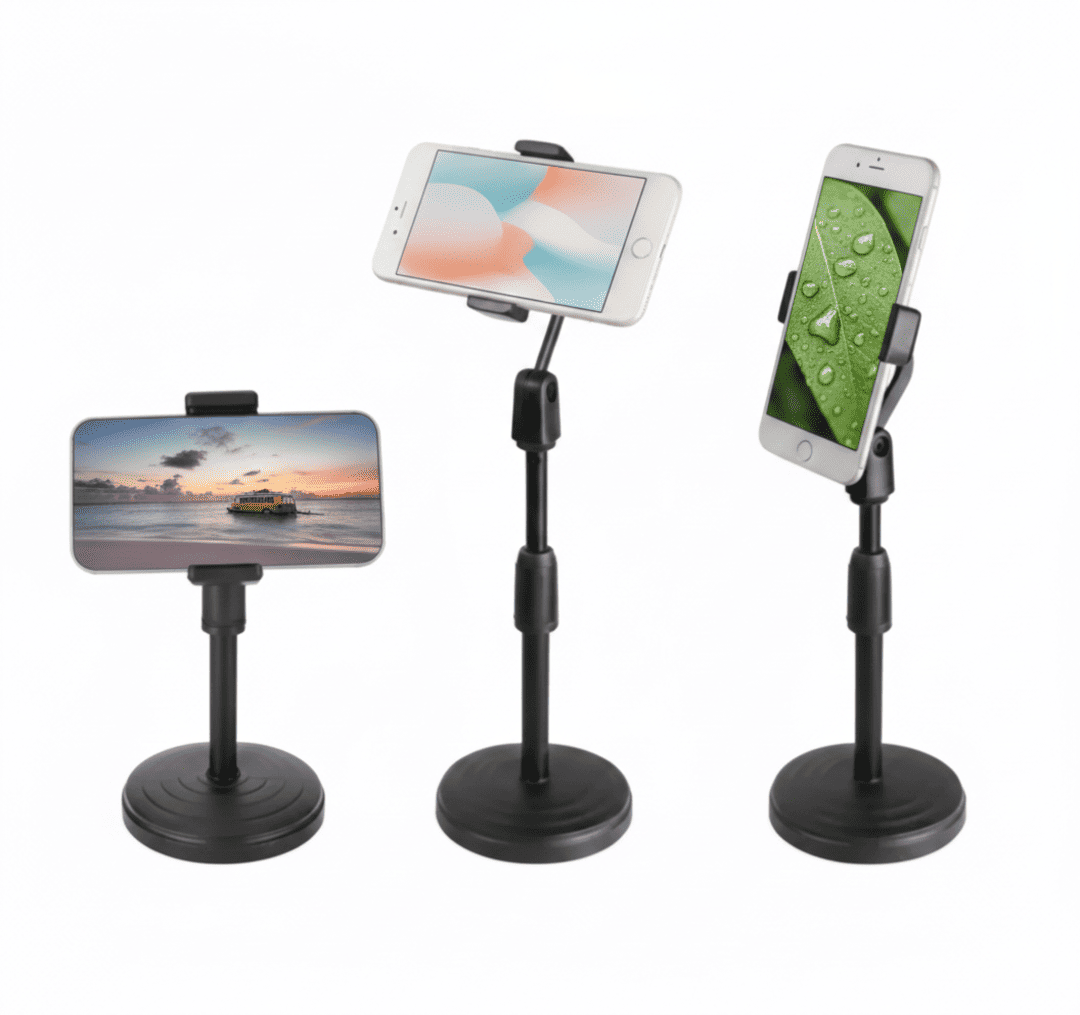 SOPORTE PARA CELULAR DE ESCRITORIO - ALTURA AJUSTABLE ERGONÓMICO - 2