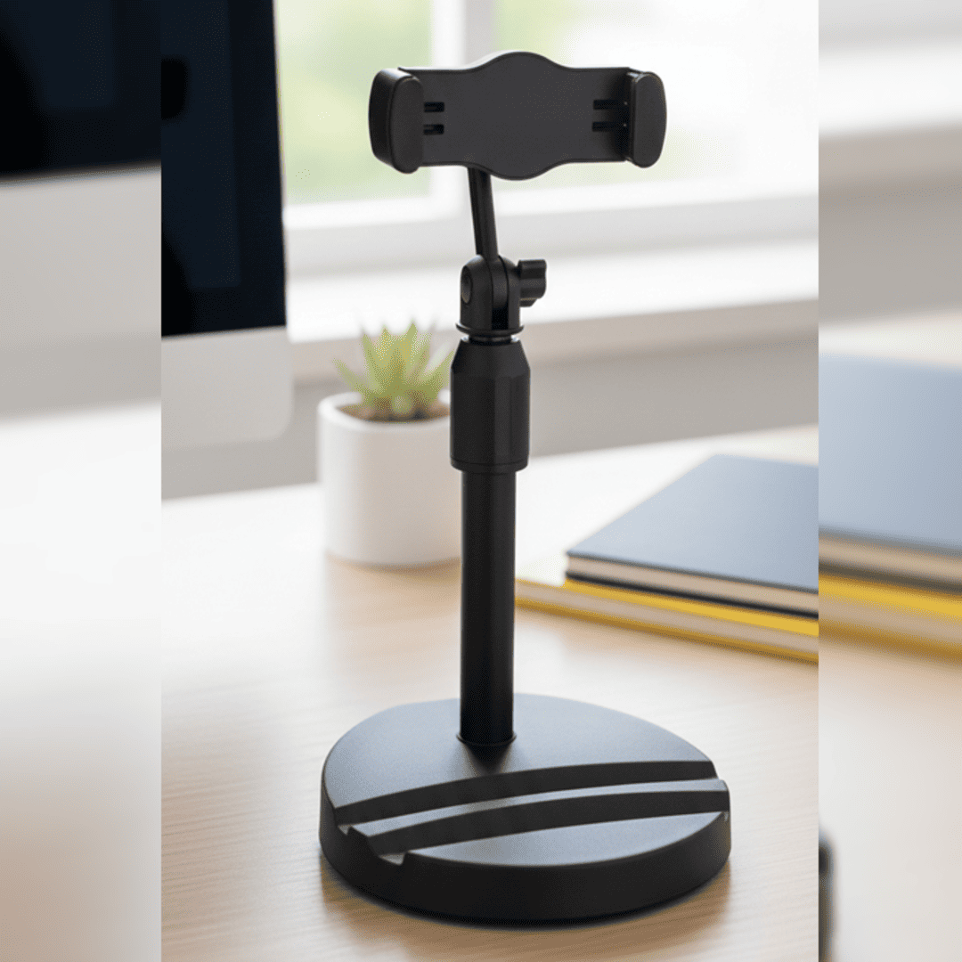 SOPORTE PARA CELULAR DE ESCRITORIO - ALTURA AJUSTABLE ERGONÓMICO - 5