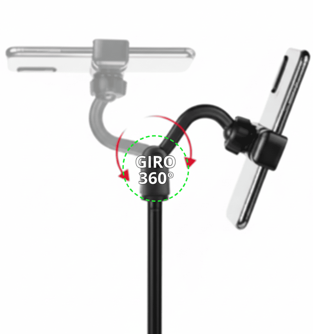 SOPORTE PARA CELULAR DE ESCRITORIO - ALTURA AJUSTABLE ERGONÓMICO - 7